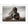 Fototapeta Zabytkowa Lokomotywa W Ruchu