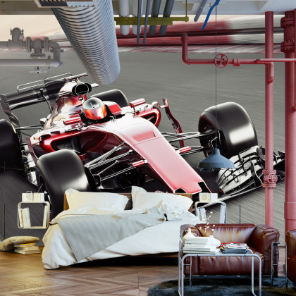 Fototapeta Bolid F1 Na Torze