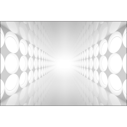 Fototapeta 3D Tunel - Szara