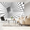 Fototapeta 3D Tunel - Szara