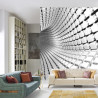 Fototapeta 3D Tunel - Szara