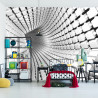 Fototapeta 3D Tunel - Szara