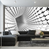 Fototapeta 3D Tunel - Szara