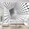 Fototapeta 3D Tunel - Szara