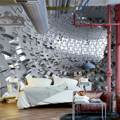 Fototapeta 3D Tunel - Puzzle