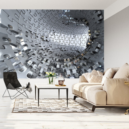 Fototapeta 3D Tunel - Puzzle