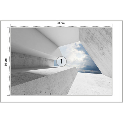 Fototapeta 3D Tunel - Niebo