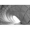 Fototapeta 3D Tunel - Szara