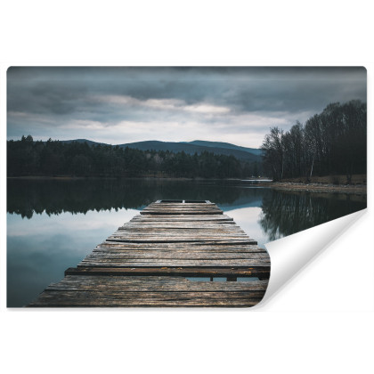 Fototapeta Drewniany Pomost Nad Jeziorem