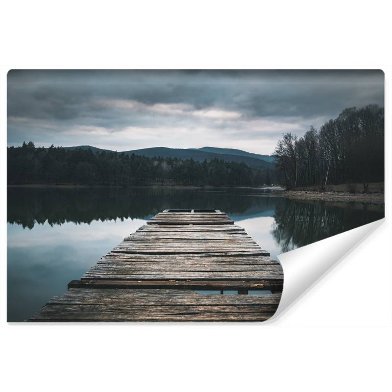 Fototapeta Drewniany Pomost Nad Jeziorem