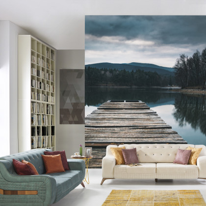 Fototapeta Drewniany Pomost Nad Jeziorem