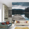 Fototapeta Drewniany Pomost Nad Jeziorem