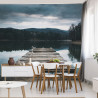 Fototapeta Drewniany Pomost Nad Jeziorem