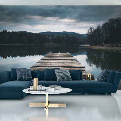 Fototapeta Drewniany Pomost Nad Jeziorem