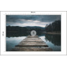 Fototapeta Drewniany Pomost Nad Jeziorem