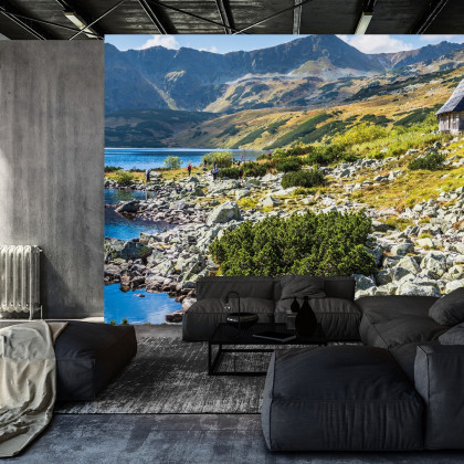 Fototapeta Górskie Jezioro W Dolinie
