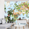 Fototapeta Akwarelowa Mapa Świata