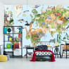 Fototapeta Akwarelowa Mapa Świata
