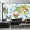 Fototapeta Akwarelowa Mapa Świata