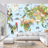 Fototapeta Akwarelowa Mapa Świata