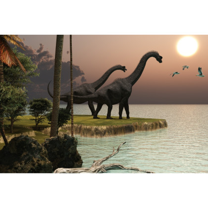 Fototapeta Dinozaury Nad Wodą