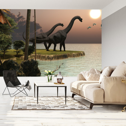 Fototapeta Dinozaury Nad Wodą