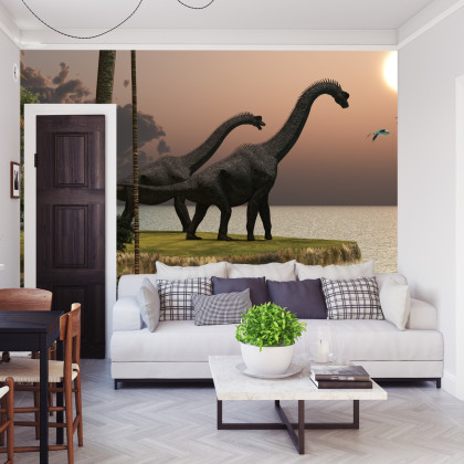 Fototapeta Dinozaury Nad Wodą