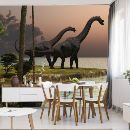 Fototapeta Dinozaury Nad Wodą