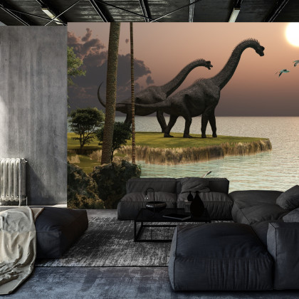 Fototapeta Dinozaury Nad Wodą