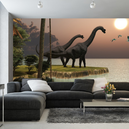 Fototapeta Dinozaury Nad Wodą