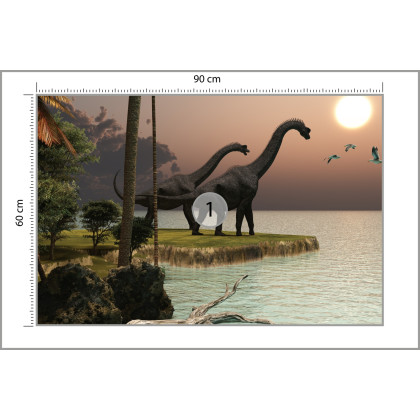 Fototapeta Dinozaury Nad Wodą