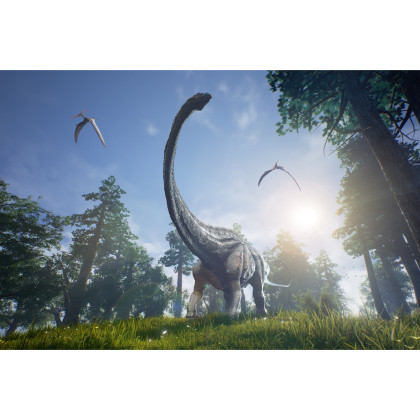 Fototapeta Realistyczny Dinozaur W Słońcu