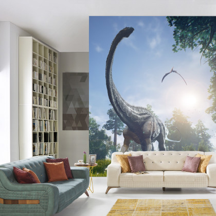 Fototapeta Realistyczny Dinozaur W Słońcu