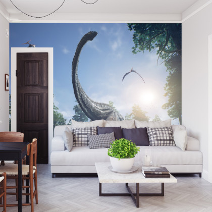 Fototapeta Realistyczny Dinozaur W Słońcu