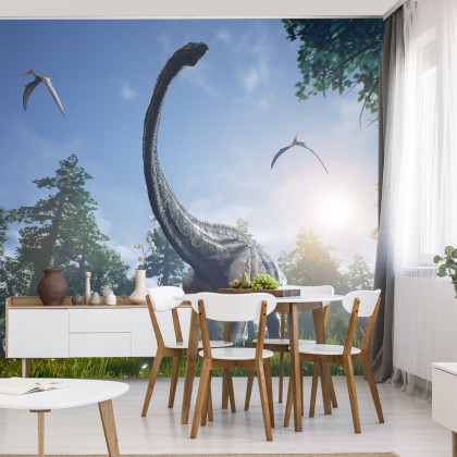 Fototapeta Realistyczny Dinozaur W Słońcu