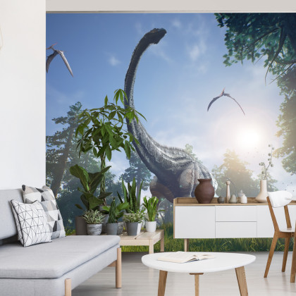 Fototapeta Realistyczny Dinozaur W Słońcu