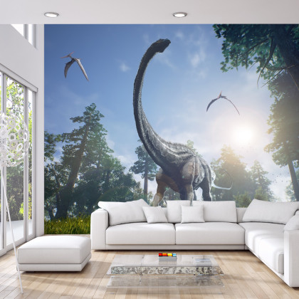 Fototapeta Realistyczny Dinozaur W Słońcu