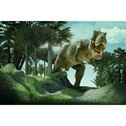 Fototapeta Realistyczny Dinozaur W Zieleni