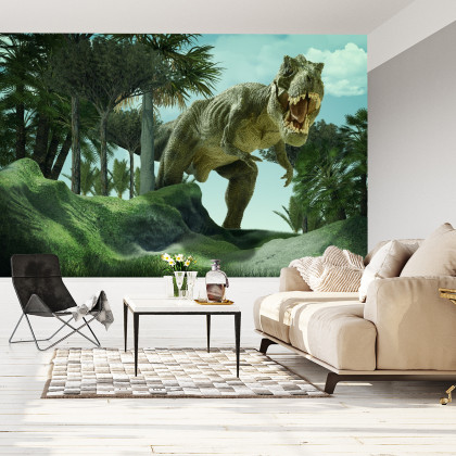Fototapeta Realistyczny Dinozaur W Zieleni