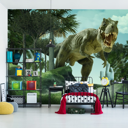 Fototapeta Realistyczny Dinozaur W Zieleni