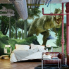Fototapeta Realistyczny Dinozaur W Zieleni