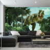 Fototapeta Realistyczny Dinozaur W Zieleni