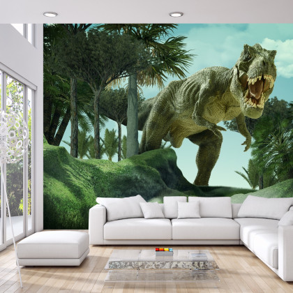 Fototapeta Realistyczny Dinozaur W Zieleni