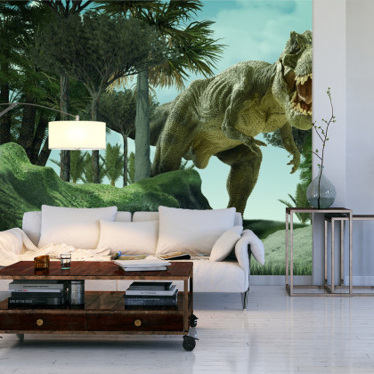 Fototapeta Realistyczny Dinozaur W Zieleni