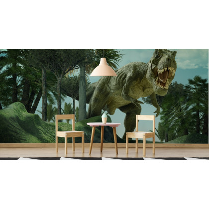 Fototapeta Realistyczny Dinozaur W Zieleni