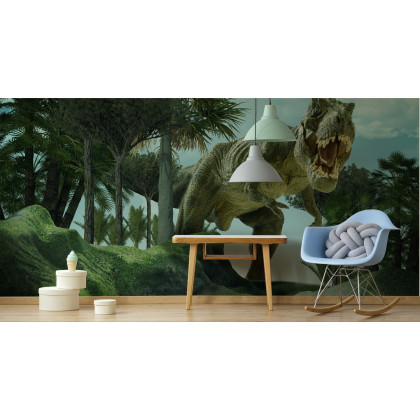 Fototapeta Realistyczny Dinozaur W Zieleni