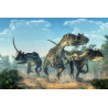 Fototapeta Trzy Dinozaury W Lesie