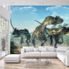 Fototapeta Trzy Dinozaury W Lesie