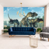 Fototapeta Trzy Dinozaury W Lesie