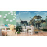 Fototapeta Trzy Dinozaury W Lesie